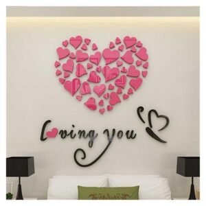Love Heart DIY Removable Wall Stickers