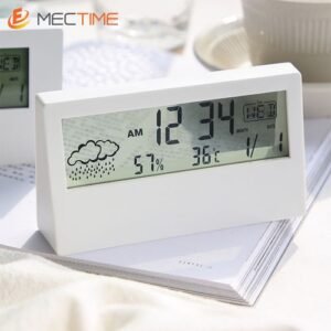 Wooden LED  Digital Desk Alarm Clock.