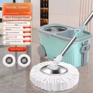 Heavy duty Metalic 360 Spin Mop with Bucket and Dehydration Baskets Best price