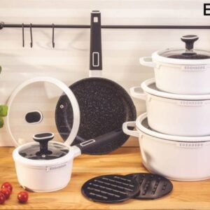 Edenburg 12pc Cookware Set (White)