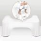 Squatty Potty Toilet Stool - Non-Toxic PP, White, Anti-Slip Feet, Portable Design