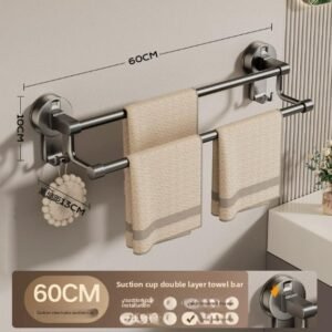 Suction towel holder